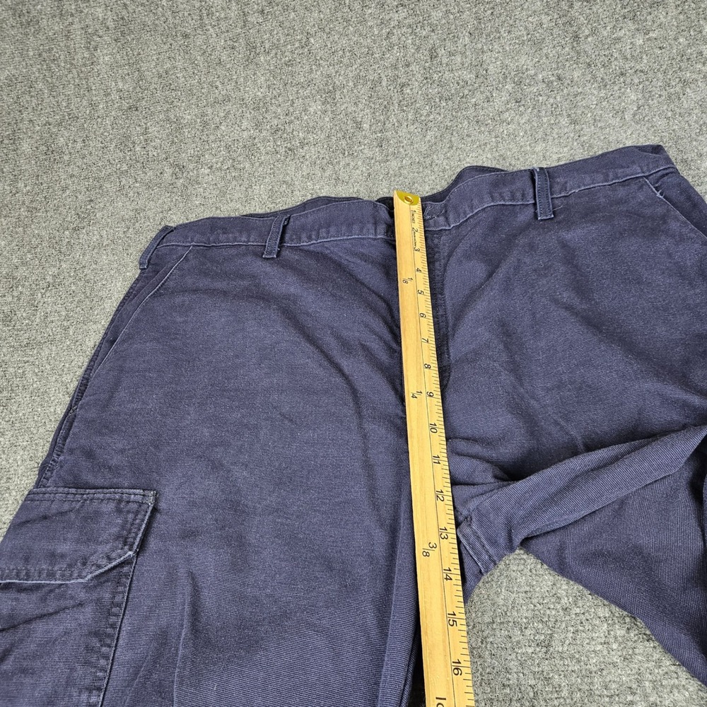 Tyndale Workwear Mens Flame Resistant Cargo Pants Navy Blue FR W40 L32 K215T - Picture 11 of 12